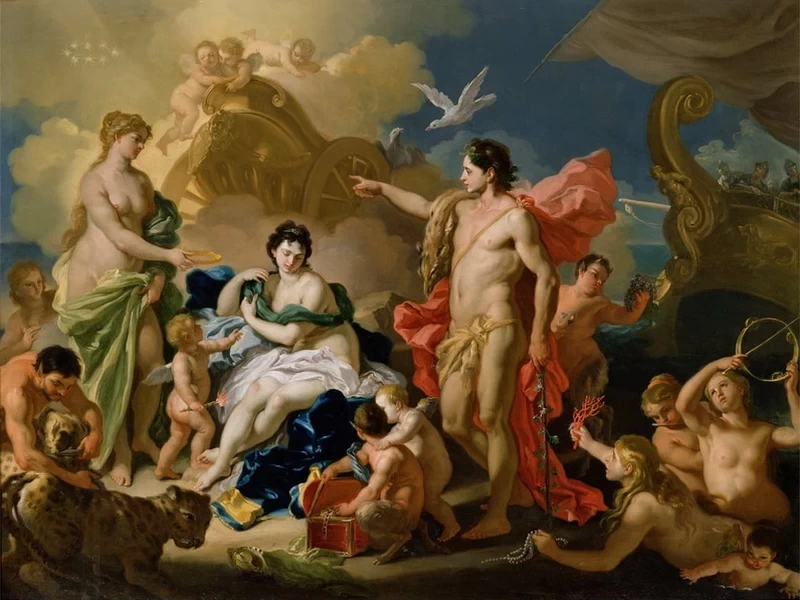 1657-Francesco Solimena - Bacco e Arianna